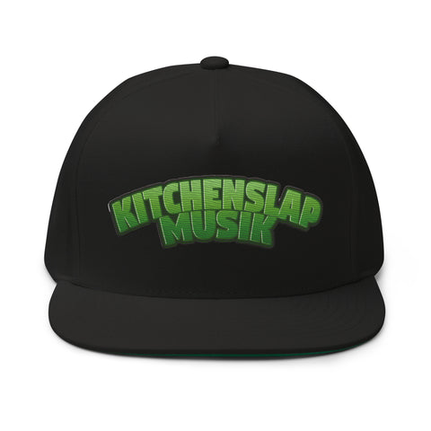 KitchenSlapMusik text - Flat Bill Cap