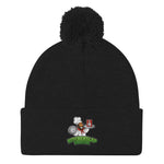 Kitchen Slap Musik logo - Pom-Pom Beanie